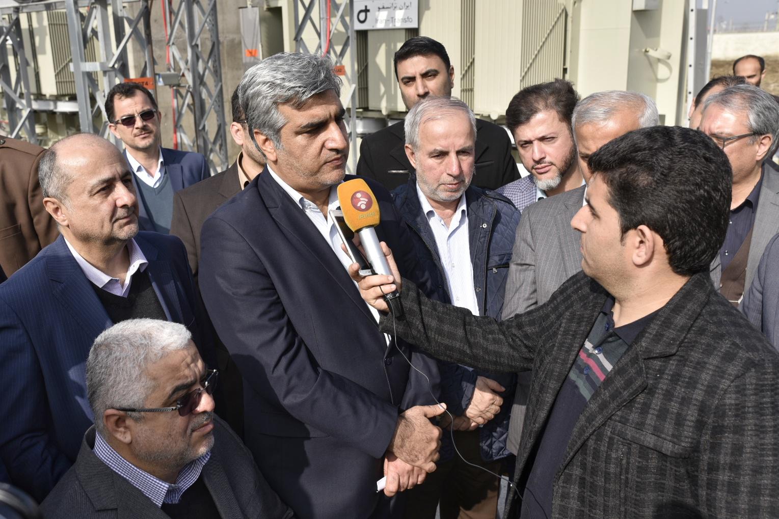 آغاز بهره برداری از پروژه های ملی و زیربنایی برق در رشت 